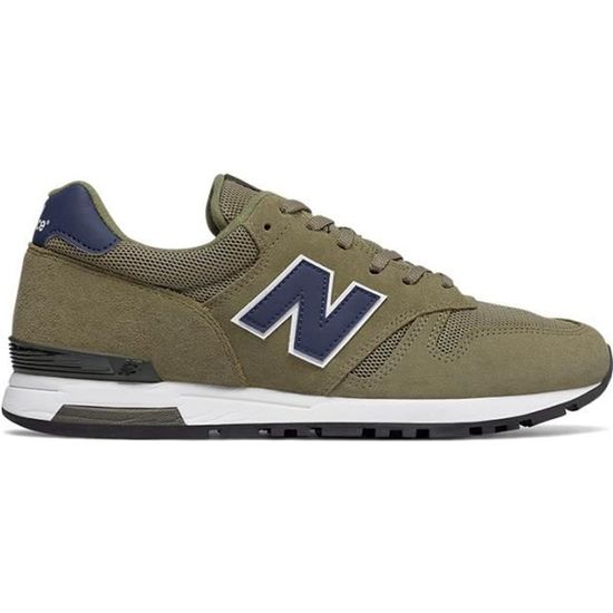 Chaussures New Balance ML 565 Homme Marron Vert Bleu Cuir Lacets Bleu Cdiscount Chaussures