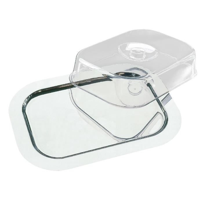 Plateau rectangulaire avec couvercle