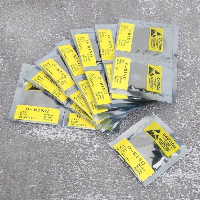 Outils d 750 pcs Anneau En Caoutchouc Joint Rondelles Montre 0.7mm Étanche Ronde