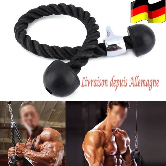 Corde à triceps Corde Cordon Entraînement Tirage Musculation Biceps Triceps Gym Fitness
