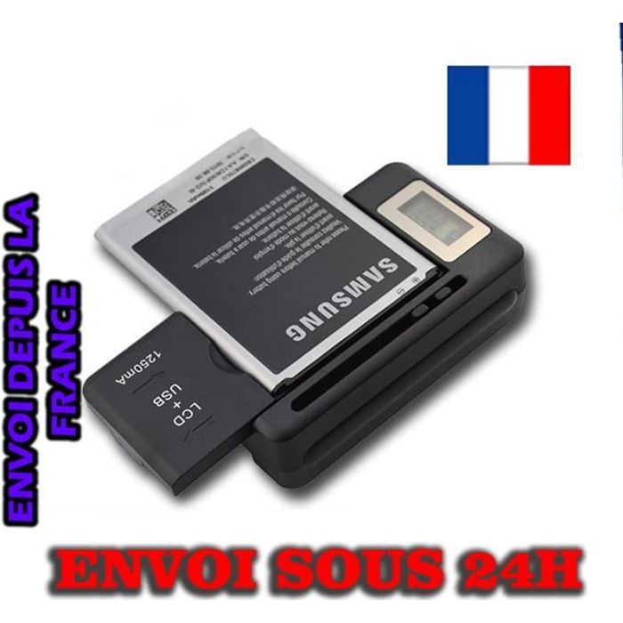 Chargeur de Batterie Universel Port USB et LCD
