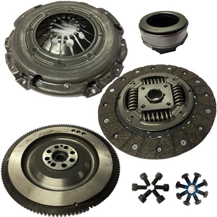 KIT EMBRAYAGE 4 PIECES VOLANT MOTEUR BUTEE pour BMW SERIE 1 E81 E87 116 118 120D