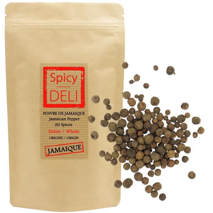 Poivre / Piment de Jamaïque en sachet kraft refermable 100 gr