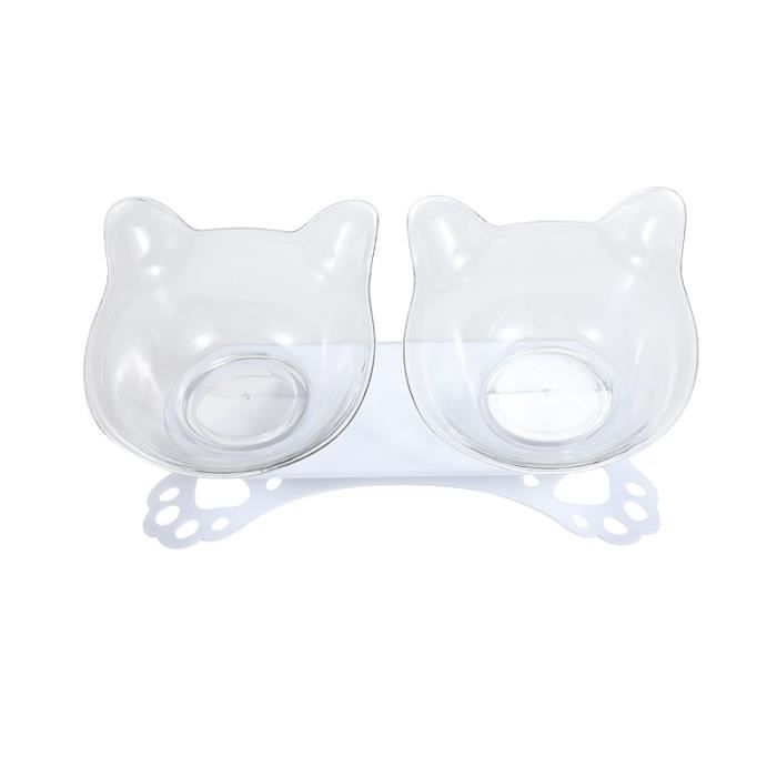 Ecuelle,Bols surélevés pour chats durables chat Double bols surélevé support d'alimentation pour chats, tapis gamelle - Type 6-S