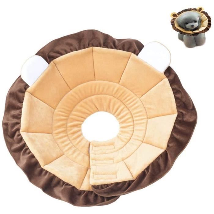 Collier de Récupération pour Chiens et Chats, Collerette de Protection Cône, Anti-orsure Collier de Protection Confortable, S