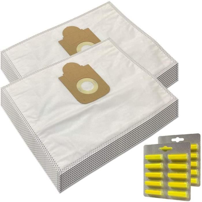 SAC MohMus Set 20 Parfums 20 Sacs Aspirateur pour Rowenta RO6486EA Silence Force 4A Full Care1014