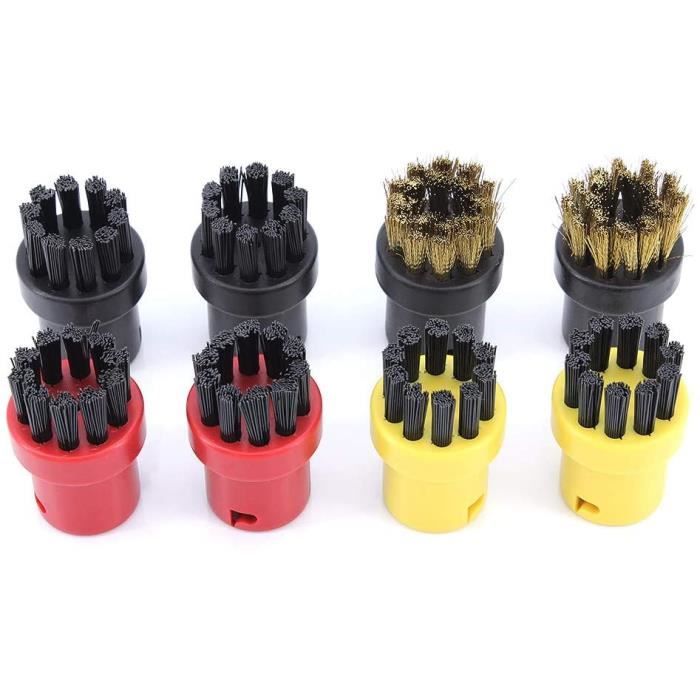NETTOYEUR VAPEUR DingGreat Lot de 8 brosses de nettoyage à vapeur pour Kärcher SC1 SC2 CTK10 SC3 SC4 SC5 SC7127