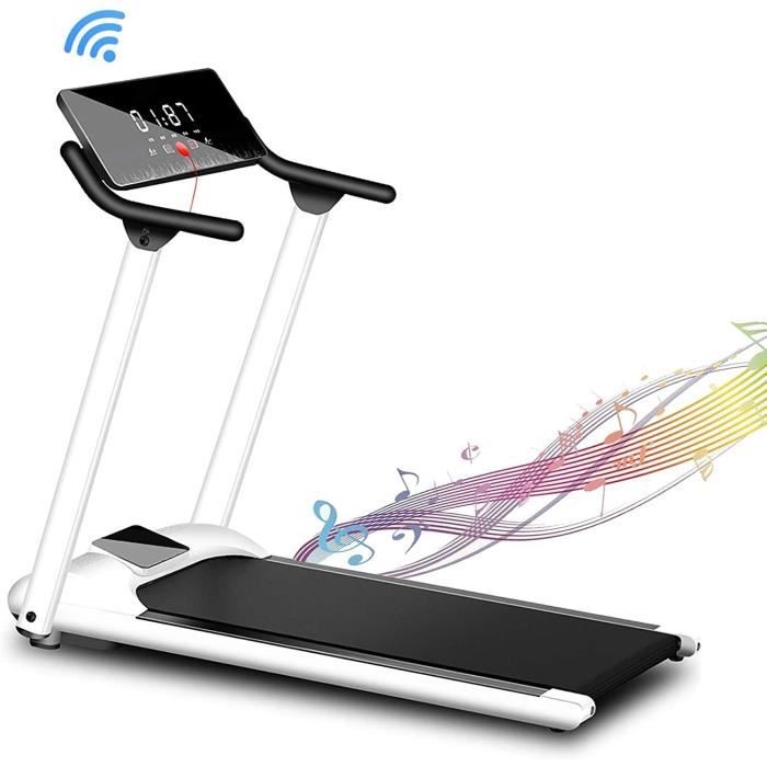TAPIS DE COURSE Roulant Portable, Tapis Roulants Pliants 3.5Hp pour La Maison, Audio Bluetooth, Machine De Marche Électr473