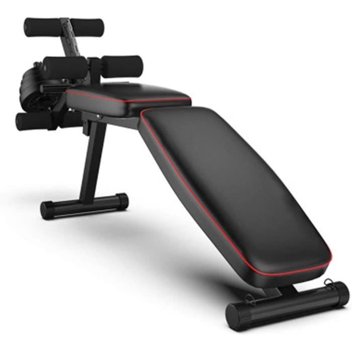 BANC DE MUSCULATION aBaby Banc de Musculation Multifonctionnel, Poids Gymnastique à Domicile, Abdominaux Banc Inclin&ea590