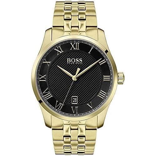 Hugo Boss Homme Analogique Quartz Montre avec Bracelet en Or Plaqu 1513739