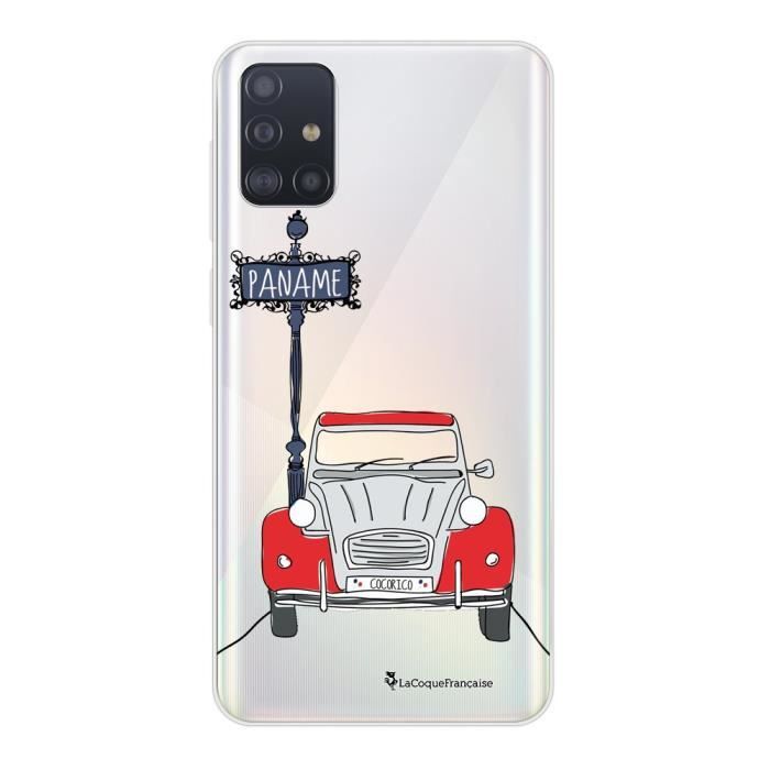 Coque pour Samsung Galaxy A71 souple transparente 2CV cocorico Motif Ecriture Tendance La Coque Francaise