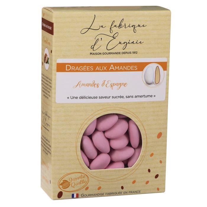 LA FABRIQUE D'EUGENIE Dragées aux Amandes - Rose - 500 g