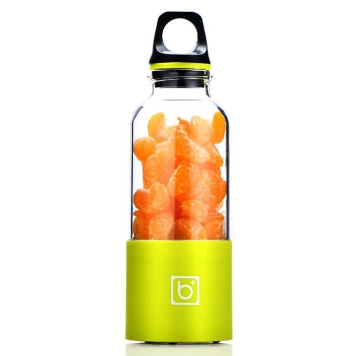 500ML Vert Portable Électrique Juicer Cup - Presse jus de fruit - USB Rechargeable