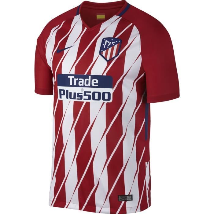 NIKE Maillot de Football Athletico de Madrid Domicile 2017 - Homme - Rouge