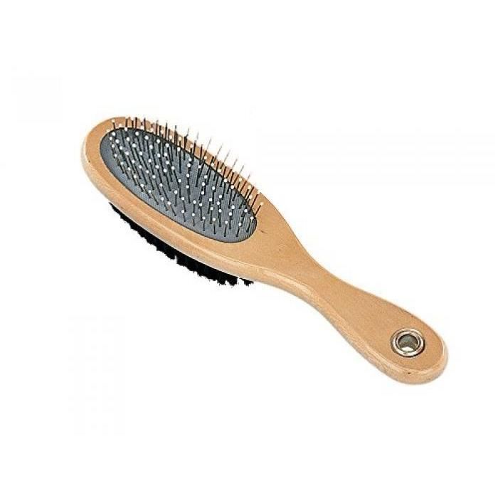 NOBBY NATURE LINE BROSSE DOUBLE POUR CHIEN TAILLE M