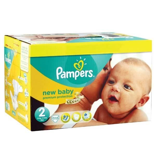 mega pack 184 x couches bébé Pampers - Taille 2 premium protection