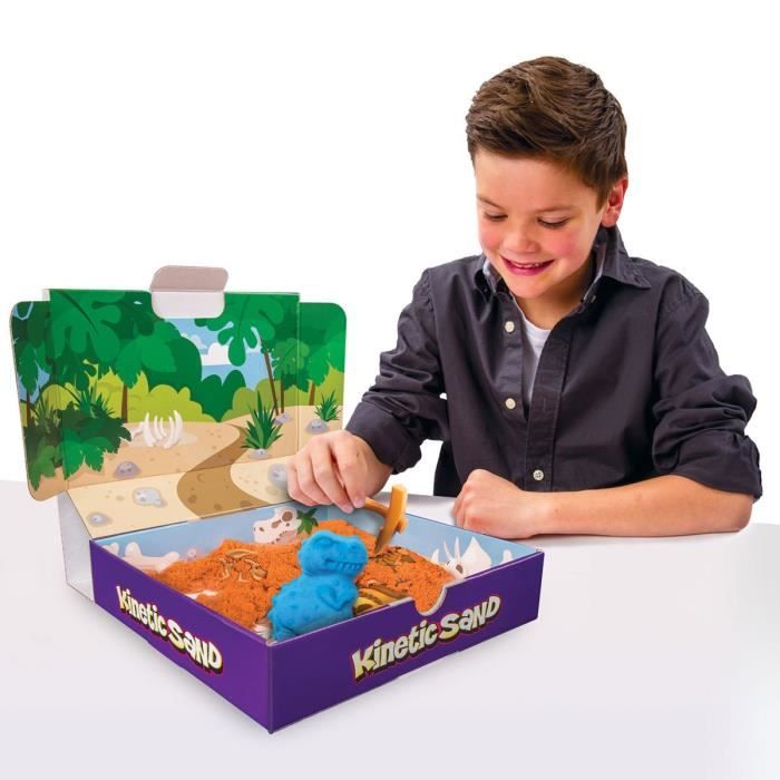 KINETIC SAND Coffret Dinosaures Sable à Modeler