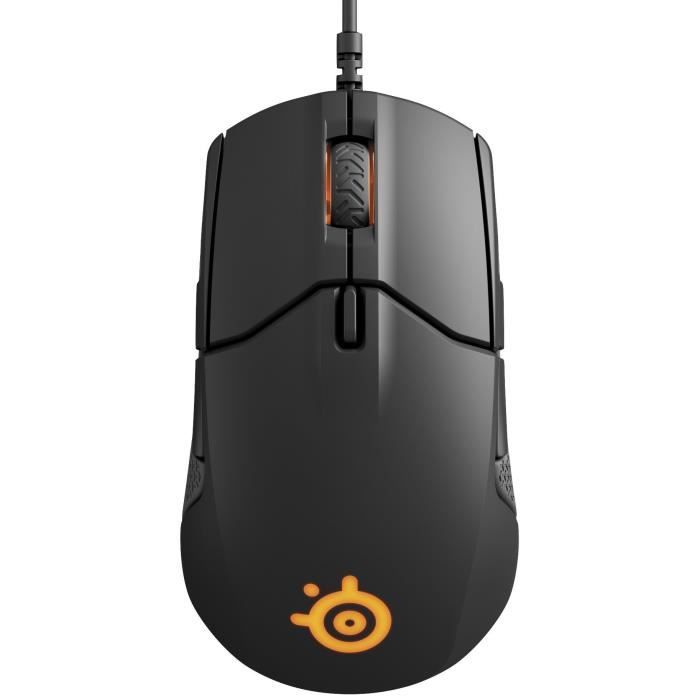 SteelSeries Sensei 310 - souris optique de jeu - ambidextre / éclairage RVB / 8 boutons / bords en caoutchouc / (PC/Mac) - Noire