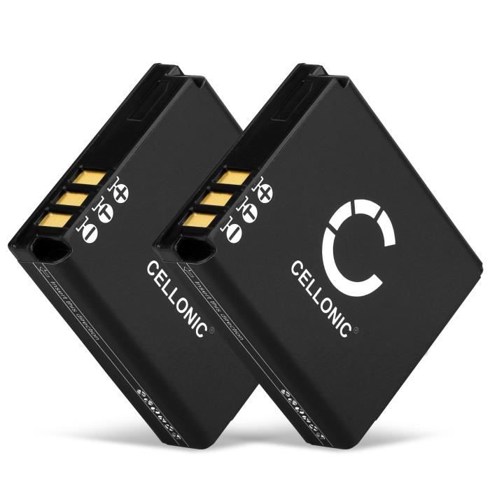 CELLONIC 2X Batterie Premium Compatible avec Ricoh GR Digital II IV GX200 GX100 R5 R4 R3 GR Digital I R30 R40 G600, DB-60 DB-65