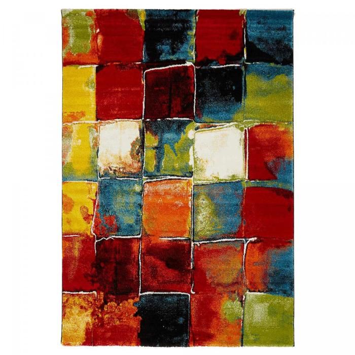 Tapis salon moderne de créateur BELO 2 280 x 380 cm Multicolore