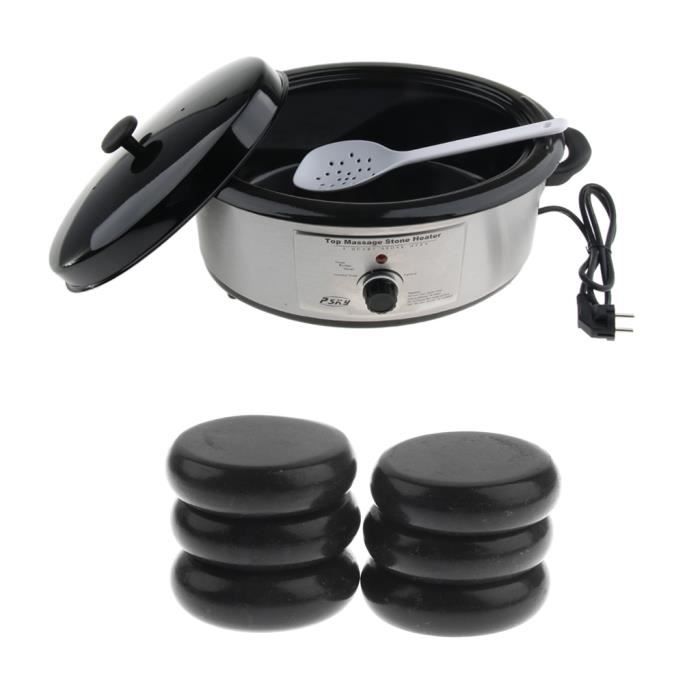 CHAUFFE PIERRE - STONE MASSAGE - BAIN-MARIE 1 pièce de chauffe-pierre chaude