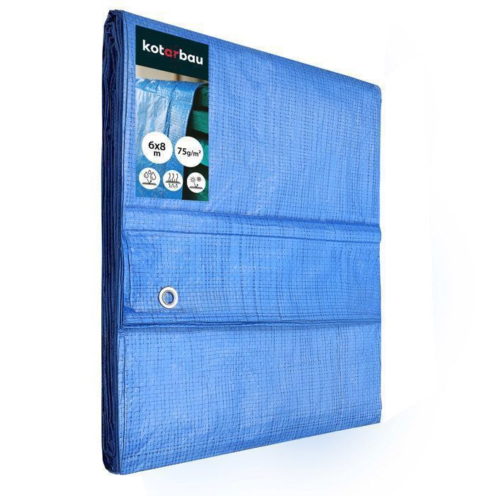 Mivos Bâche Universelle 3 X 4 M – Blanc – Bâche De Protection