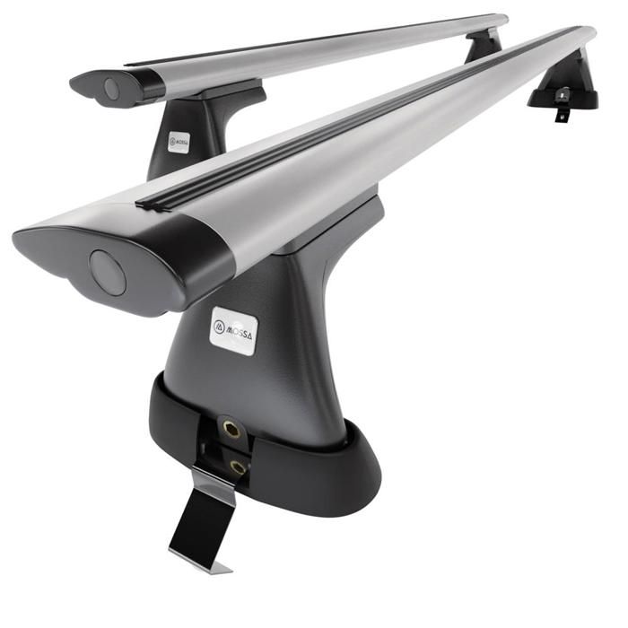 Barres De Toit DGH SYSTEM Easy Line Glide 112 Cm - Verrouillables, 100 Kg, Pour Audi A3 Sportback 2013-2020 Rails Fermés