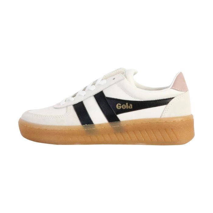 Gola Baskets - GOLA - Grandslam Elite - Cuir et synthétique - Lacets - Blanc