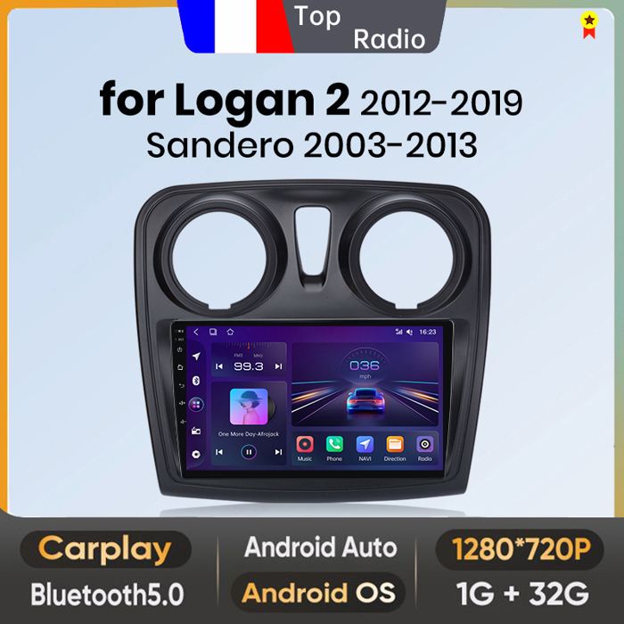 6G+128G 8 Cœurs Android 13 Autoradio Pour Renault Logan 1