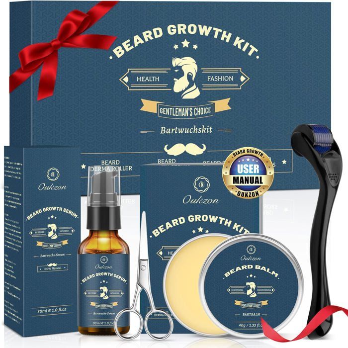 Kit Barbe HommeKit Croissance BarbeCoffret Cadeau Soins Barbe Homme Professionnel