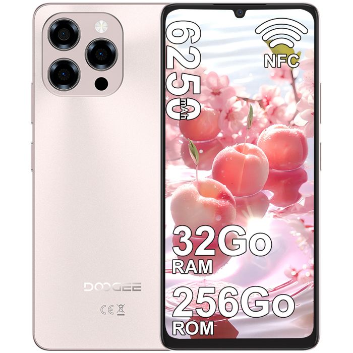 DOOGEE note 58pro スマートフォン 32GB/256GB DOOGEE Note 58 Pro Smartphone Android 15, 32 Go RAM+256 Go ROM/TF