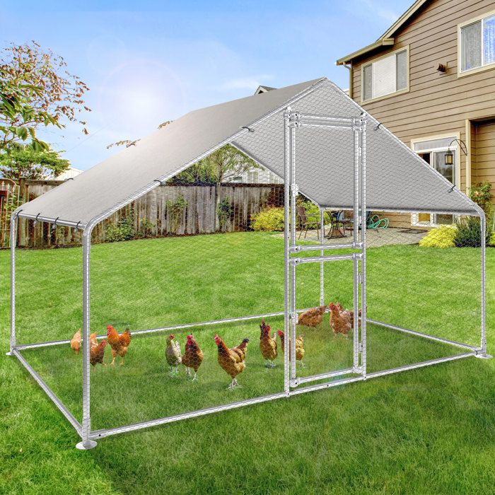 Comparer les prix de YITAHOME Enclos Poulailler - 3×2M - Acier galvanisé - Parc grillagé