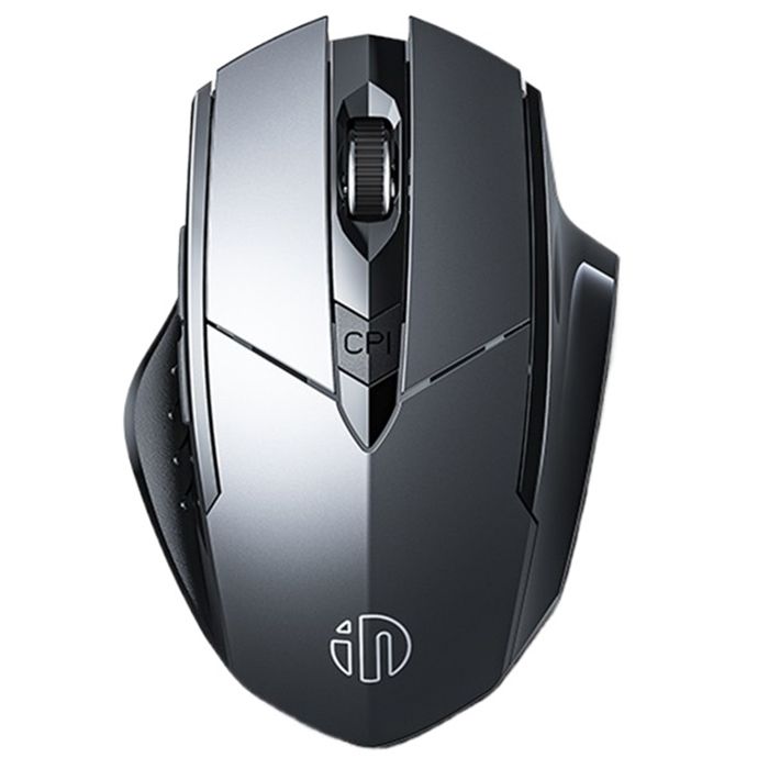 Kingcenton F1S Souris sans Fil -2.4G Optique -6 Boutons -Batterie rechargeable – Gris