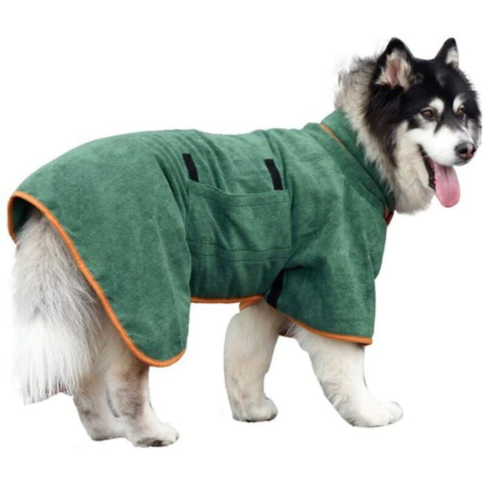 Serviette De Bain Pour Chien - Serviette De Bain En Microfibre Schage Rapide Super Absorbante Pour Chien Et Chat Douce Odipie