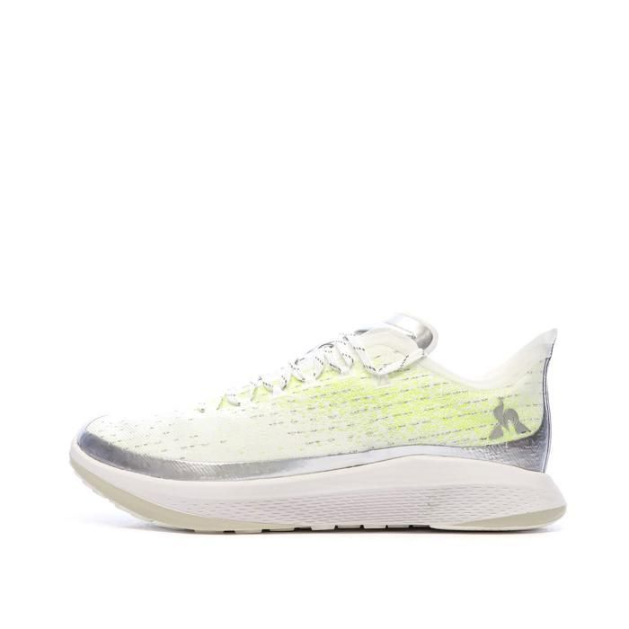 Le Coq Sportif Baskets Blanc/Jaune Homme Le Coq Sportif Oly