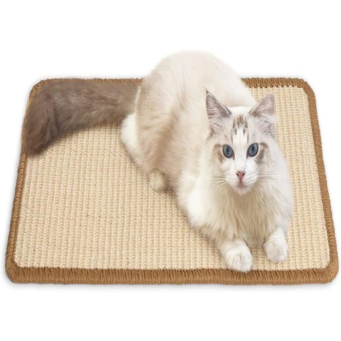 Meilleurs prix pour Tapis griffoir pour Chat 60 x 40 cm sisal Naturel Tapis à gratter Horizontal protège Les Tapis et canapés GRIFFOIR