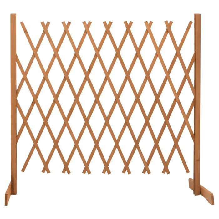 Clôture en treillis de jardin - vidaXL - Orange - Bois de sapin - 180x100 cm - Extensible - Usage extérieur