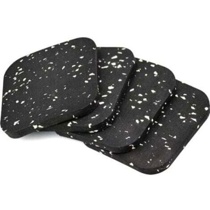 4 Pièces Antiderapant Patin en Caoutchouc 110x110x10mm Tampon Caoutchouc Patins Antidérapants Meuble pour Meubles lit Machine à