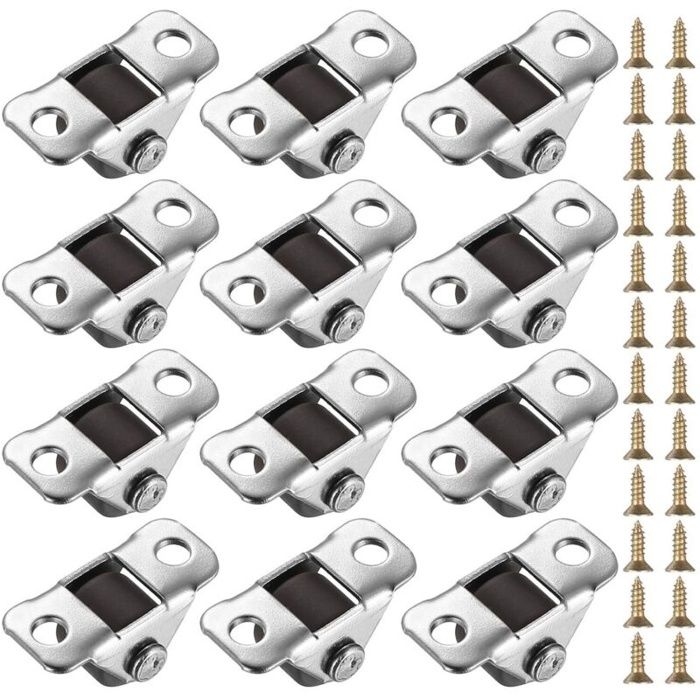 20 Pcs Roulettes pour Meubles Lourd 12 mm Mini Roulettes Pivotantes Roulette à Rouleaux en Caoutchouc Capacité Totale 160 kg