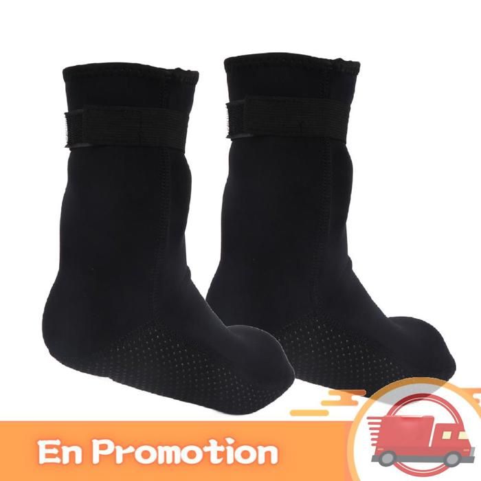 AUCUNE Chaussettes de plongée en néoprène de 3mm Chaussettes de plongée en néoprène 3mm imperméables sport piscine M.