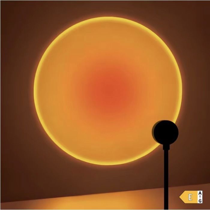 Lampe USB – Projecteur LED Rond – Lumière d’Ambiance Blanc Chaud – Décoration Chambre Salon et Bureau
