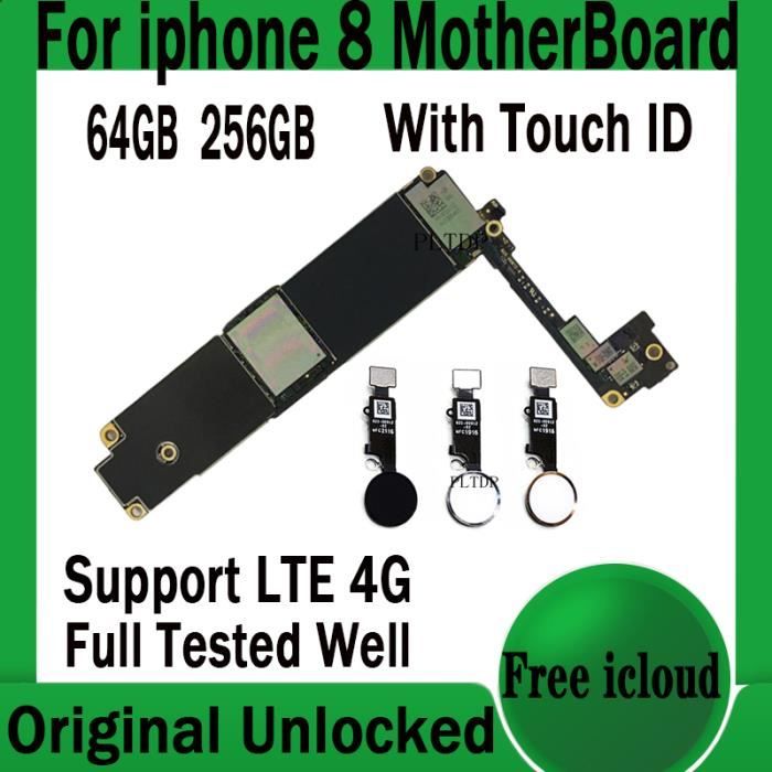 256 Go avec identification faciale-Carte mère originale débloquée pour iPhone XR, avec système