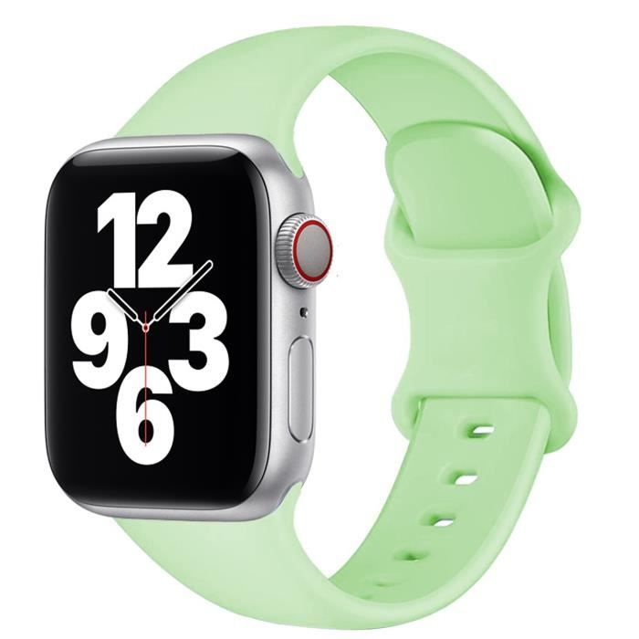 38 or 40 41mm S M Pistache Bracelet en Silicone pour Apple Watch iWatch pour Apple watch s rie 7 3 5 6 4