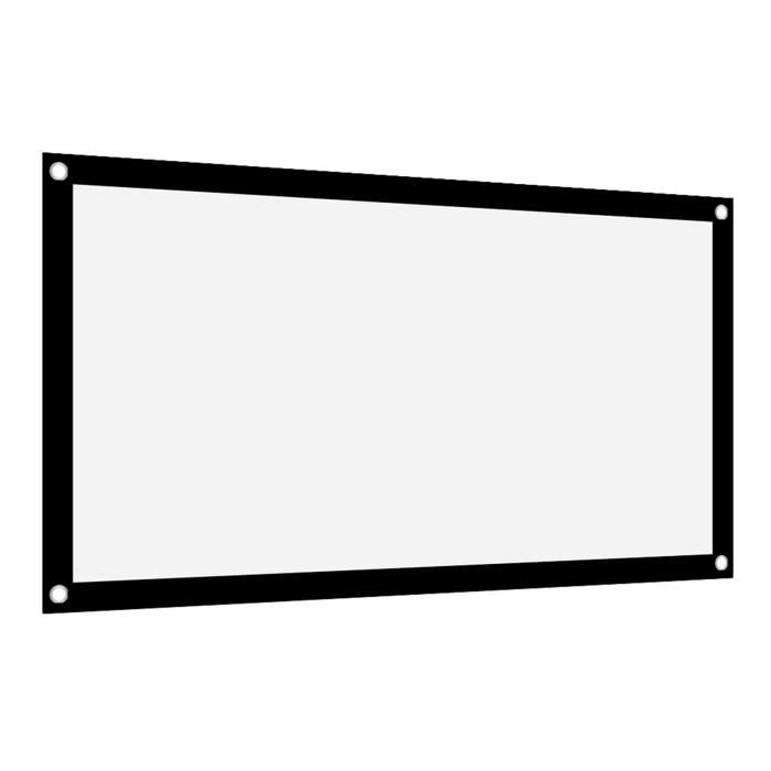 Toile De Projection DIY 150x266cm - Tissu Polyester Élastique 4K Ultra HD - Pour Écran Maison Jusqu'à 330cm