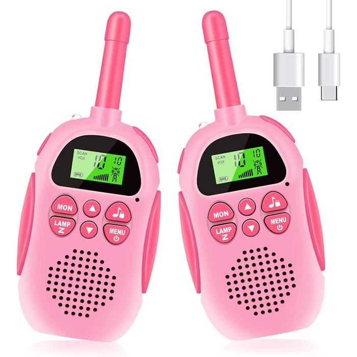 Talkie-Walkie Enfant Chouette Rechargeable Avec Boussole - Portée 3 Km Jeux Extérieurs