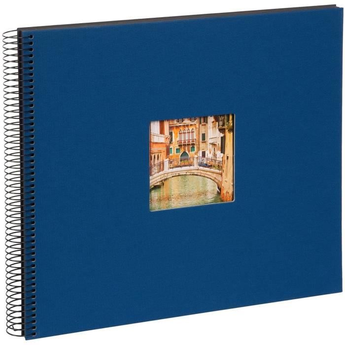 Album Photo AIOR 200 Photos - Format 10x15cm - Couverture Lin Bleu
