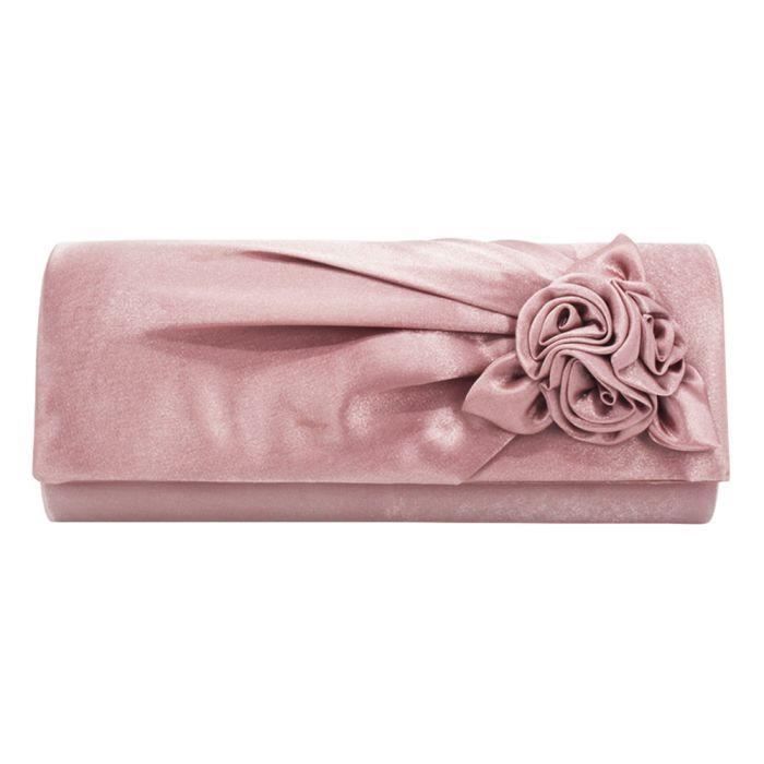 Pochette top rose mariage