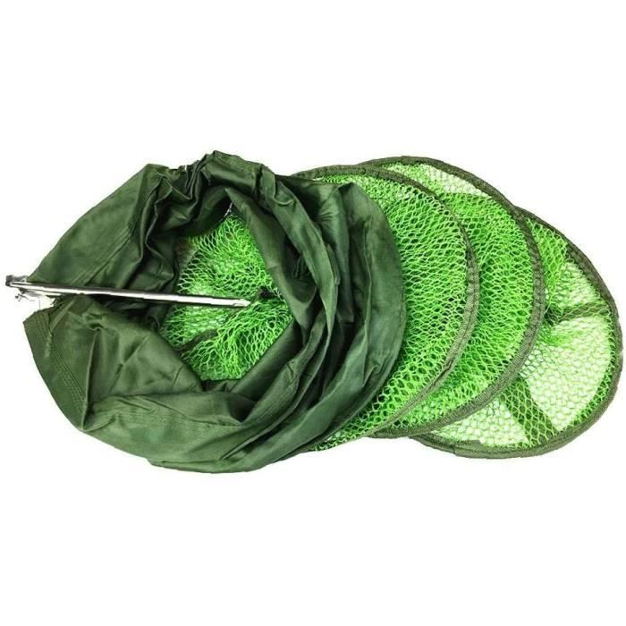 Filet de pêche - VVIKIZY - Pliables Portables - 45x20 cm - Nylon Noir