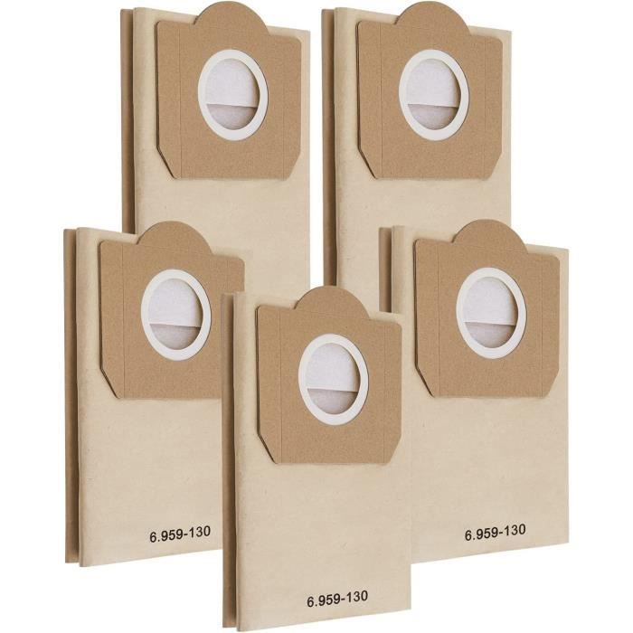 Lot De 5 Sacs Filtrants En Papier Pour Aspirateur Kärcher 6.959