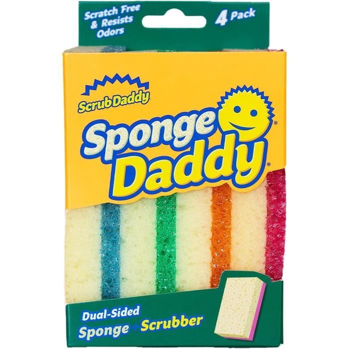 Sponge Daddy Éponge Lavable Anti Scratch Double Face Flextexture - Eponge  Vaisselle, Multi-Usages - Eponge Grattante Anti-Ray[u947] - Cdiscount Au  quotidien